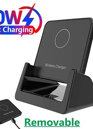Подставка зарядное устройство 25w телефона iphone, магнитная dok-станция magsafe
