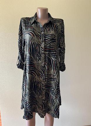 Легке плаття-сорочка apricot з принтом