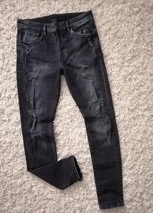 Рвані скінні джинси h&m