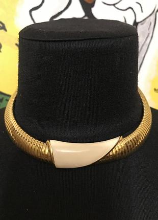 Monet. розкішне кольє в позолоті  американський вінтаж