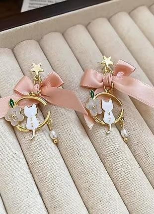 Милі сережки з котиками