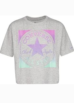 Футболка на підлітка,топ top crop, converse,р.170