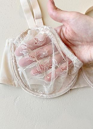 Мереживний бежевий бюстик 70dd