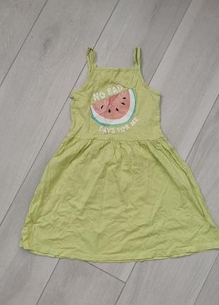 Легкий хлопковый сарафан на девочку