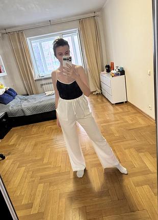 Штани літні білі прозорі