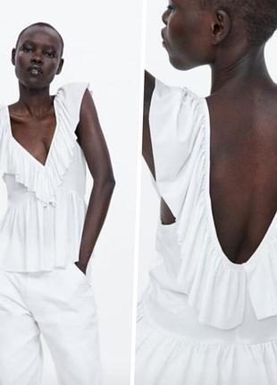 Блузка zara з рюшами