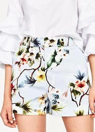Шорти жіночі повсякденні шорти різнокольорові zara 36/s оригінал