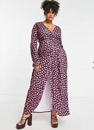 Шикарный макси халат, платье, in the style от asos, англия, р. 18, 46 евро, наш 50-54