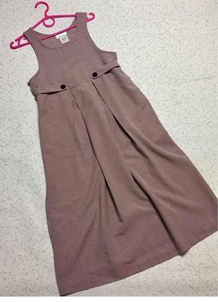 Сукня сарафан в дрібну клітку для дівчинки