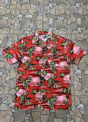 Чоловіча гавайка гавайська сорочка з коротким рукавом на літо easy