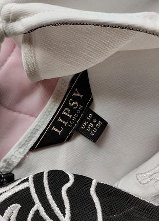 Сукня чорна з білою вишивкою lipsy9 фото