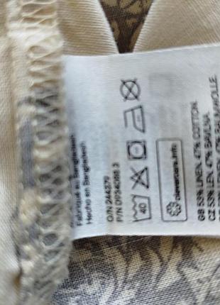 Льняная рубашка h&amp;m 4