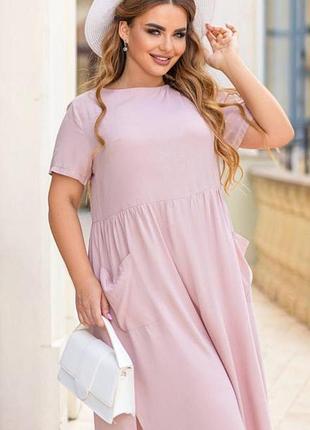 Літня жіноча сукня з льону