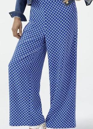 Брюки штани палаццо zara прямі широкі брюки