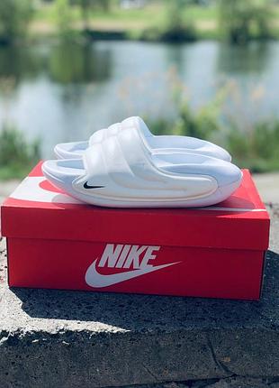 Женские шлепанцы nike UNIVERSITY летние белые тапочки найк жіночі шльопанці найк4 фото