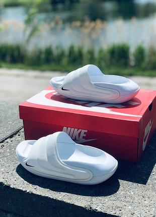 Женские шлепанцы nike UNIVERSITY летние белые тапочки найк жіночі шльопанці найк5 фото