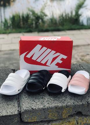 Женские шлепанцы nike UNIVERSITY летние белые тапочки найк жіночі шльопанці найк7 фото