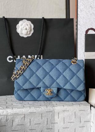 Джинсова сумка шанел преміум люкс