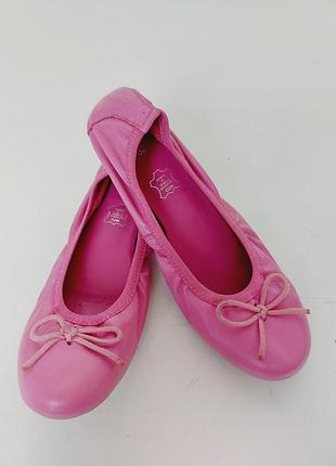 Туфли балетки la hallе 31 (20см) тапочки мокасины на девочку кожаные кэжуал лодочки