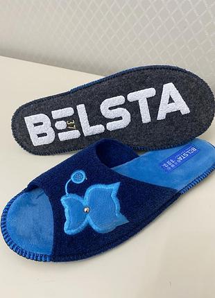 Тапочки жіночі з відкритими пальцями белста,повстяні капці.