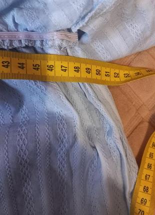 Котонова асиметрична блуза на 1 плече з рюшею оздоблена мереживом, розмір м-л.5 фото