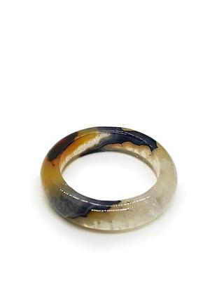 🍃💍кольцо из цельного натурального камня агат р. 20