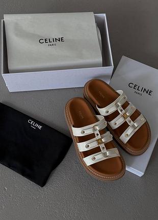 Жіночі сандалі tippi leather slide sandals white