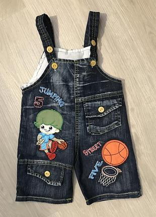 Джинсовий комбінезон на хлопчика розмір 68-74