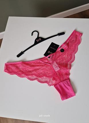 Трусики бикини кружевные розовые hunkemoller 2xl 3xlash 14979 12 xl l