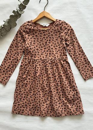 Котонова сукня h&m на дівчинку 4-6 років