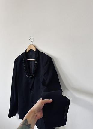 Шикарный пиджак из качественной ткани с ожерельем🌿