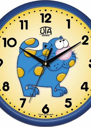 Настенные часы сlassic задумчивый котенок