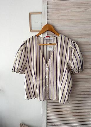 Блуза трендова в полоску bershka