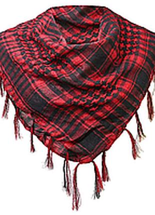 Арафатка красная с черным хлопк 100*100 см.