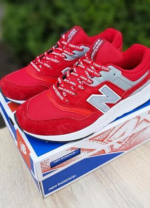 Женские качественные и стильные кроссовки new balance 997h красные