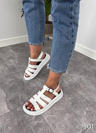 Босоножки из натуральной кожи сандалии