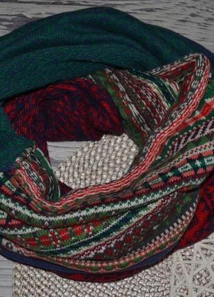 Очень теплый модный фирменный яркий снуд шарф3 фото