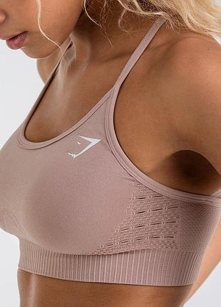 Бежевий топ р.s gymshark