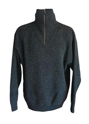 Італійський вовняний светр на блискавці red fox кардиган джемпер кофта