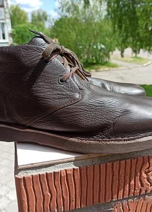 Комфортні шкіряні черевики на повну стопу hubbard