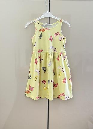 Легеньке котонове плаття h&m 110-116 розміру.