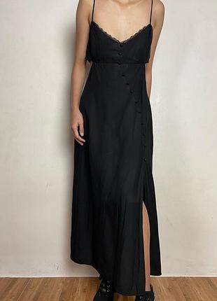 Сукня чорна довга zara xs-s