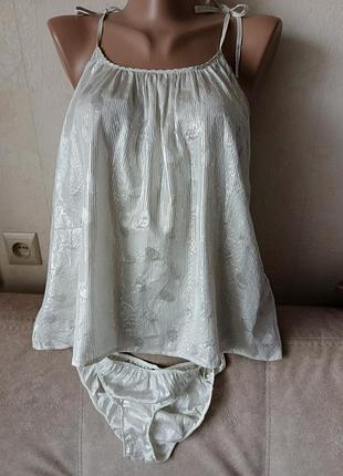 Пижама, комплект для сна, шелк,princesse tam.tam.