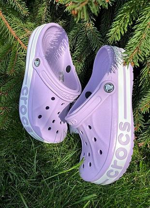 Жіночі крокси сабо crocs bayaband clog lavender crocs bayaband clog lavender2 фото