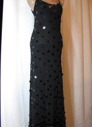 Невероятной красоты вечернее платье макси с большими круглыми паетками от watcher1 фото