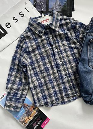 Легка базова сорочка для хлопчика 1-2 роки, george