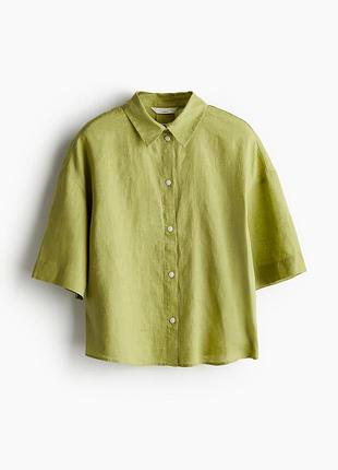 Лляна сорочка h&m
