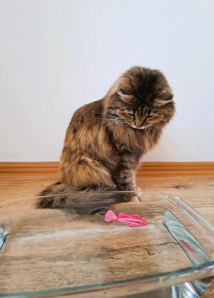 Игрушка рыбка на батарейках водоплавающая 7,5 см цвет розовый