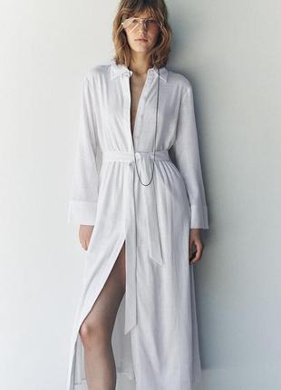 Біле плаття міді zara розмір м