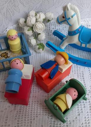 Город пробок ссср игрушки фигурки константиновской фабрики винтаж советский игровой набор8 фото